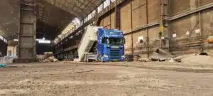 Scania containerauto van De Transportcompagnon