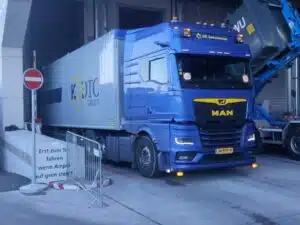 Walking floor trailer in Duitsland